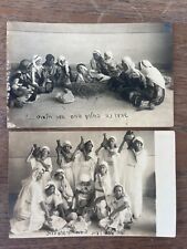 Palestine School kids Photographs Shavuot Feast 1930's Jewish Judaica picture