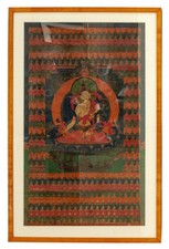 Sita Tara Distemper and Gold on Cloth Thangka Central Tibet 18th Century Jucker picture