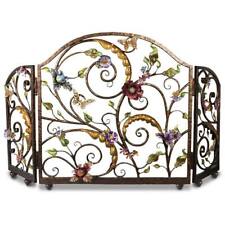 Jay Strongwater Vincente Floral Fireplace Screen SHW3256-450 picture
