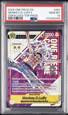2026 ONE PIECE PROMOS #061 MONKEY D. LUFFY 441/1000 PSA 10 picture