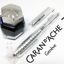 Caran d'Ache Limited Edition 500 1010 Timekeeper Silver 18K Fountain Pen picture