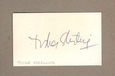 TISHA STERLING - ORIGINAL HAND-SIGNED INDEX CARD  1986  