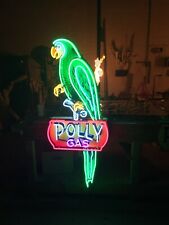 5 FOOT NEON POLLY GAS SIGN picture