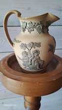Rare Wedgwood Caneware Stoneware Cane Club Jug damage Bacchanalian Boys c.1810s picture