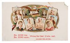 1889 Sports Baseball N28 N29 Allen & Ginter Cigar Label  Buck Ewing Buffalo Bill picture