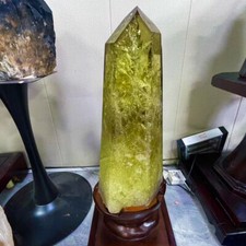 112LB TOP Natural citrine quartz obelisk crystal wand point healing picture