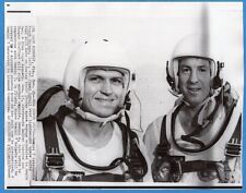 1965 Gemini 7  Astronauts James Lovell Frank Borman New Space Suit Wirephoto picture