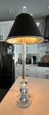 Bauer Lamo Co. Vintage Art Deco Lucite/Brass floor lamp original stamped 1989 picture