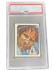 1976 Ediciones Este Fans RICHARD DREYFUSS Signed 1st JAWS Card PSA AUTO (pop:1) picture