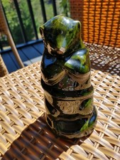 BILLY POSSUM 1912 BRUSH MCCOY POTTERY MONEY BANK ANTIQUE OPOSSUM VINTAGE RARE picture