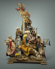 Complete Neapolitan Nativity Scene Art 54X41X110 picture