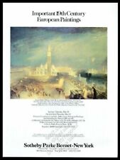 1980 JMW Turner Juliet and Her Nurse painting Sotheby's vintage print ad picture