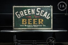 Rare Pre-Prohibition Green Seal Beer Lighted Tin Sign picture