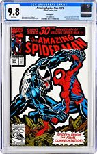 Amazing Spider-Man #375 CGC 9.8 White Printing Error Venom LP Tie In 1/1 picture