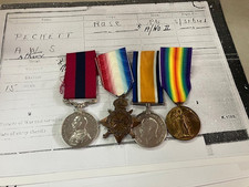 WW1 Great War Group of 4 DCM 14/15 Star BWM Victory ASC S/31641 Peckett British picture