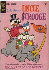 Uncle Scrooge #61 FINE 1966 Gold Key Walt Disney picture