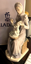 Lladro 5126 Lady Sewing Trousseau MINT/Original Box Current Market Price $400 picture