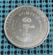 1967 Women of Motion Picture Industry WOMPI Nat Conv .999 SILVER round /doubloon picture