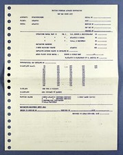 BOAC BOEING STRATOCRUISER MAG BAG CHECK LIST ATLANTIC ROUTE picture