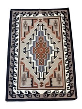 Margie Elwood, Rug, Two Grey Hills, Navajo, 45