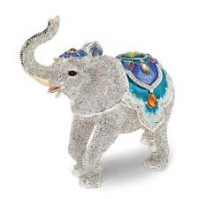 Jere Luxury Giftware, Bejeweled BAKUL Full Crystal White Elephant Trinket Box wi picture