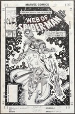 Web of Spider-Man 104 Original Art Cover by Alex Saviuk picture
