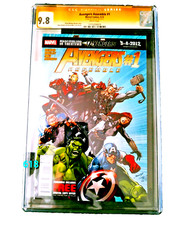 AVENGERS ASSEMBLE 1 CGC 9.8 STAN LEE SS SPIDERMAN 1 BLACK WIDOW COMIC THOR,HULK* picture