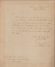 ALBERT GALLATIN - AUTOGRAPH LETTER SIGNED 10/26/1805 picture