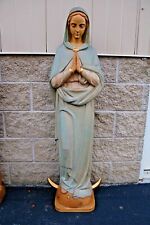 + Hand Carved Wood Statue 
