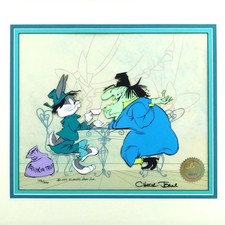 Bugs Bunny and Witch Hazel Chuck Jones Signed Animation Cel picture