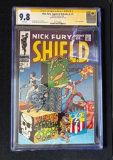 CGC 9.8 White Pages Nick Fury Agent Of Shield # 1 Signed Jim Steranko Mint Rare picture