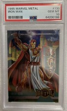 1995 Marvel Metal Iron Man #130 Alternate M PSA 10 King Arthur Gem Mint picture