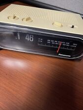 Vintage  Panasonic RC-6010 White Flip AM FM Alarm Clock Groundhog Day Works 120V picture