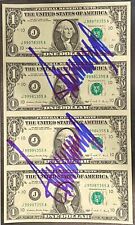 President Donald Trump Signed Uncut Money PSA Autographed Twice (MAGA) picture