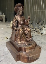 Christ the King, Seated Bronze Church Statue of Jesus (BJ76R) 72