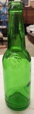 Vintage Mid 20th Century Green Glass C. Schmidt + Sons Beverage Bottle Phila Pa picture