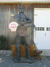 Giant Native American Indian Statue 12' high heavy Bronze 1 of 2 picture