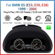 Digital instrument cluster for BMW X5 E53,E39,E38 1999-2006 Wireless CarPlay Odo picture