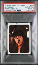 1976 Ediciones Este Fans #154 Al Pacino Signed Heroes De La TV Rookie PSA AUTO 9 picture
