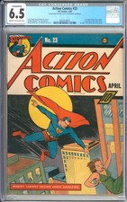 Action Comics #23 (Conserved) 1st App. Lex Luthor Superman DC 1940 CGC 6.5 picture