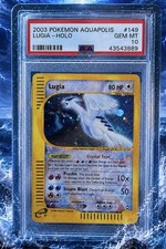 Pokemon 2003 Lugia Aquapolis Holo #149 PSA 10 Crystal Gem Mint 🕊️💎 - POP 138 picture