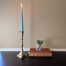 brass candlesticks vintage tall picture