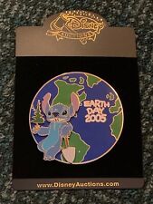 DISNEY PIN STITCH EARTH DAY JUMBO GLOBE WORLD AUCTION 2005 LE 100 PINS SET/LOT picture