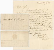 1807 LETTER BARON DORCHESTER to TAYLOR ..DR JENNER + WATERMARKED JELLYMAN 1804 picture