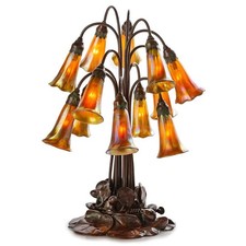 Antique Tiffany Studios Twelve Light Lily Lamp,1905 picture
