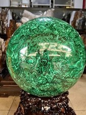 232LB high quality Healing Ball Natural Malachite Quartz Crystals Reiki Sphere picture
