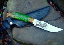 COOB UNIQUE LUXURY CUSTOM HANDMADE HUNTING KNIFE BURL WOOD ALIEN vs PREDATOR picture