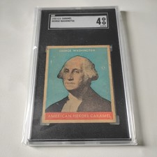 1932 U.S. Caramel Presidents George Washington Blue Variation SGC 4 Hard To Find picture