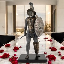 Lladró Gladiator Figurine  Black Porcelain Roman Warrior Sculpture 01009497 picture