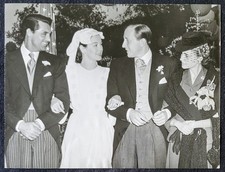 1941 Rosalind Russell Fred Brisson Cary Grant B Hutton Wedding 7x9 Photograph picture